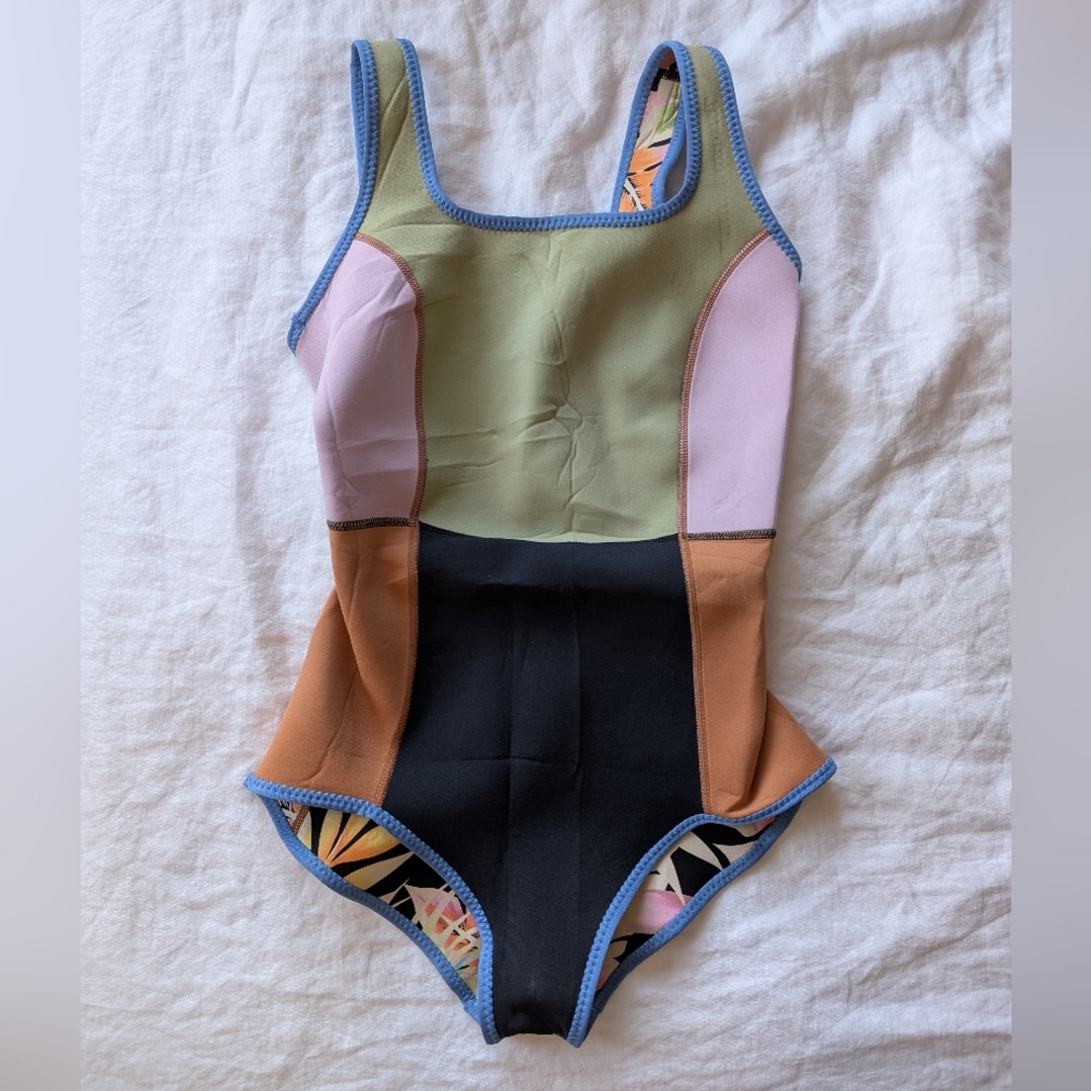 Billabong Reversible Colorblock One-Piece Swimsuit / Surfsuit